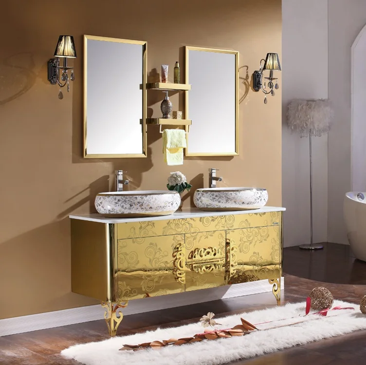 Luxury Gold Bathroom Shelf