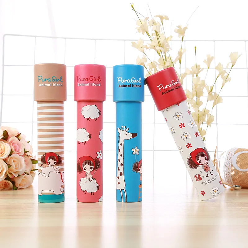 Мультяшный 3D Калейдоскоп необычный фантазийный красочный мир волшебный малыш сенсорные Развивающие игрушки для детей Подарки случайный цвет