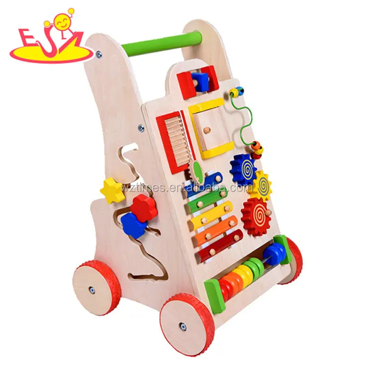New Design Wooden Baby Standing Walker Toy with Hihg Quality W16E109