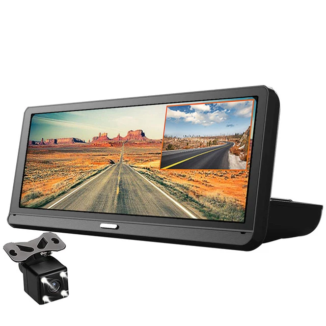 8.0" Screen WiFi Android Car Dash Camera Night Vision GPS Navigation Camcorder