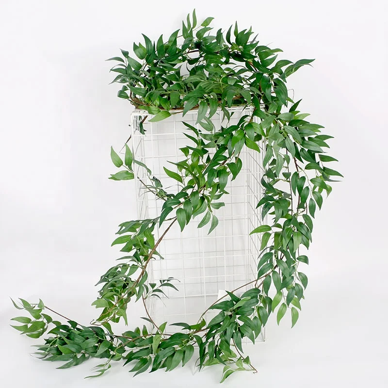 Artificial Weeping Willow Hanging Green Vines Flower Leaves Fake Plant New F7V4