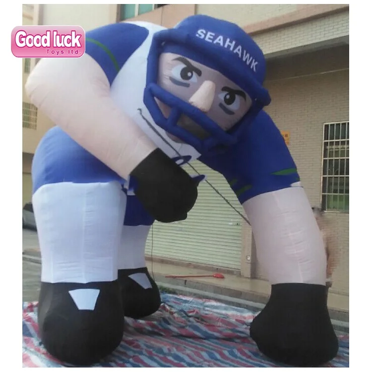 Source Customized Football Player Lawn Figure Nfl Inflatable Bubba Player  on m.