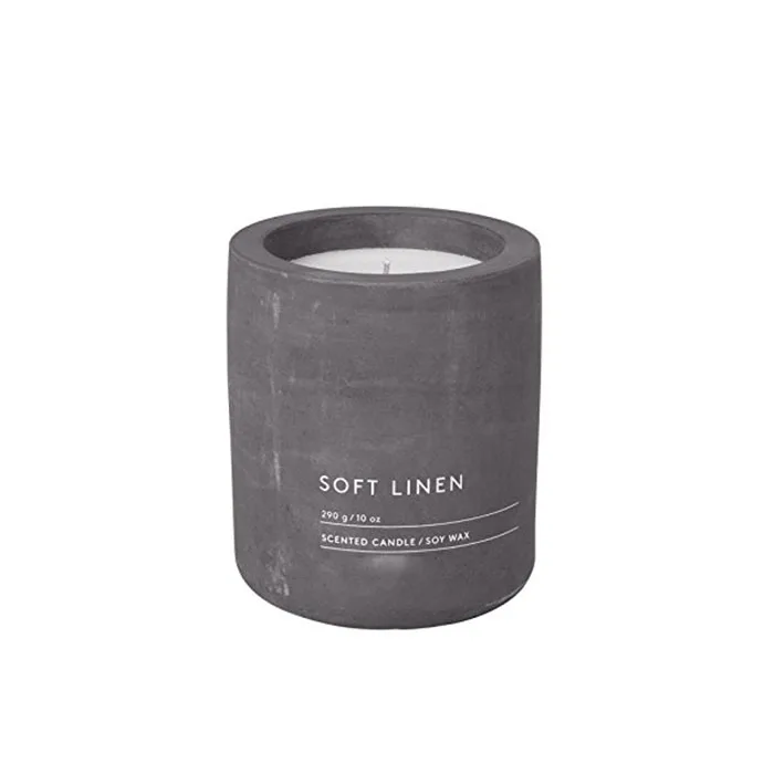Wholesale Mini Matte Custom Printed Cylinder Concrete Candle Jar