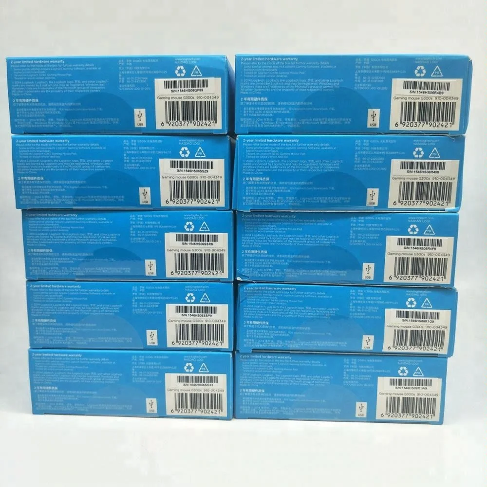 Wholesale 100% Working Computer Parts for Logitech G300S USB Optical Gaming Mouse with 2500 DPI New and in Stock