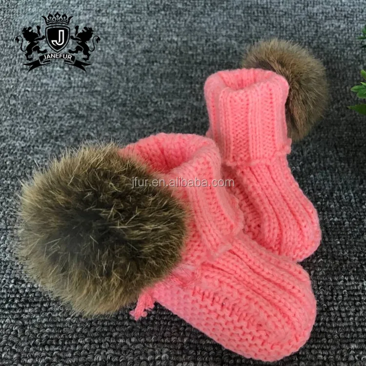 Прямая продажа с завода, мягкая детская обувь из кроличьего меха