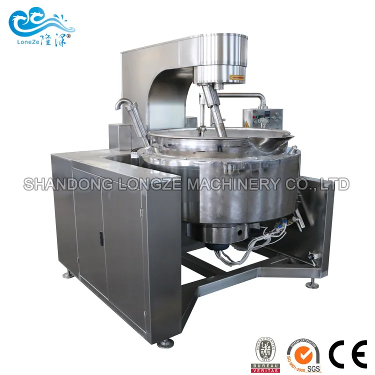 Автоматическая машина для наполнения бобов и пасты, машина для приготовления пищи, арабские даты, машина для приготовления пасты, термомасло с двойным покрытием и газом