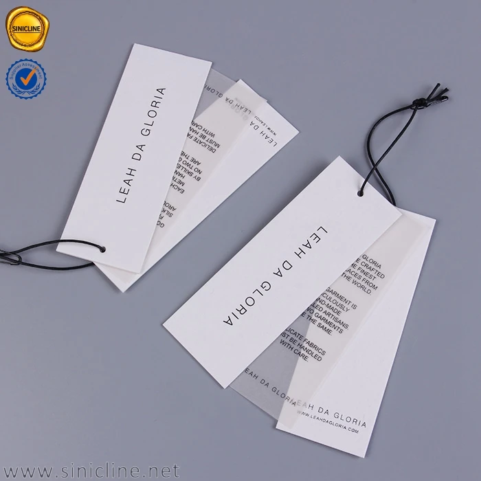 Sinicline Custom Matte Black Card Stock Hang Tag - China Card