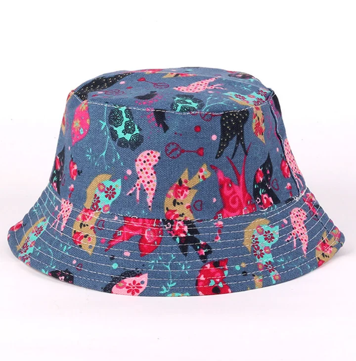 Print Bucket Hat Cap 