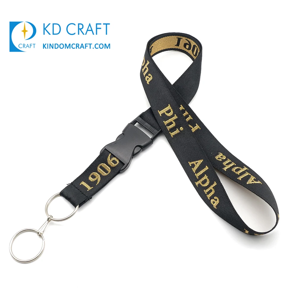 Высококачественный съемный шейный ремешок вышитый Жаккардовый Логотип персонализированный полиэфирный тканый шнурок на заказ