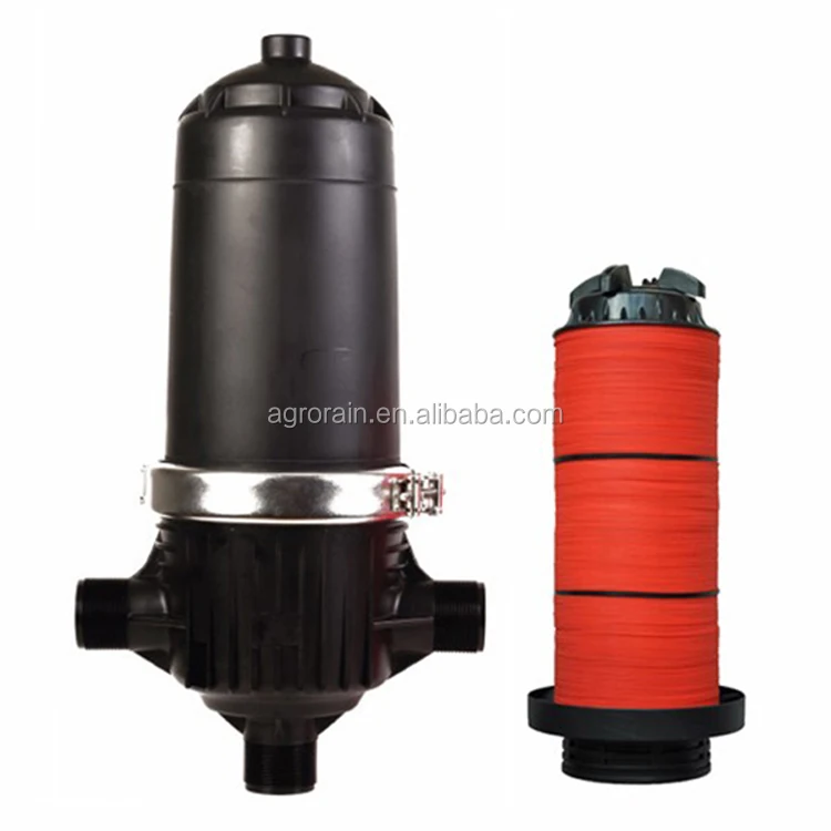 2 Inch Large T Disc Filter 50MM Short Tank Water Treatment Disc Filter Irrigation System Agricultural Use Made Plastic Model