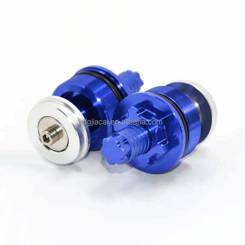 Мотоциклетные алюминиевые синие CNC регулирующие колпачки