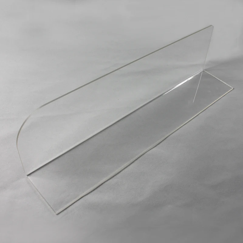 Custom Clear Pvc Acrylic L Shape Shelf Dividers For Supermarket Shelves