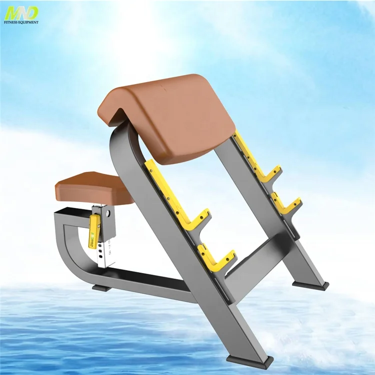 アームカール説教者ジムウェイトベンチプレス機着席上腕二頭筋カール