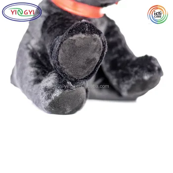 Source D828 Black Pug Plush Stuffed Animal Toy Leather Collar Vivid  Artificial Bulldog Plush Dog Pug Soft Toy on m.