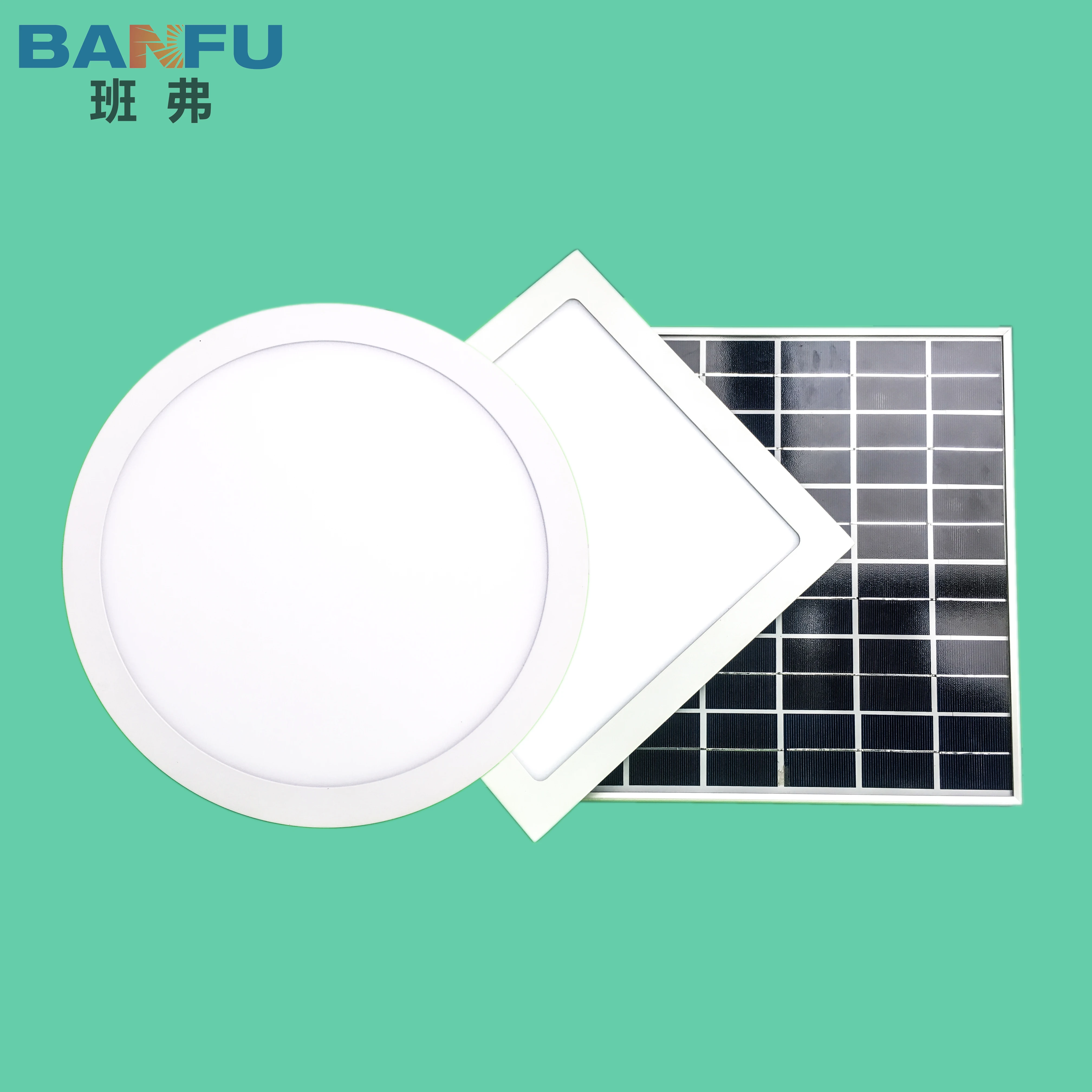 BANFU new type indoor house light 300MM 15watt solar led ceiling skylight solar led panel skylight