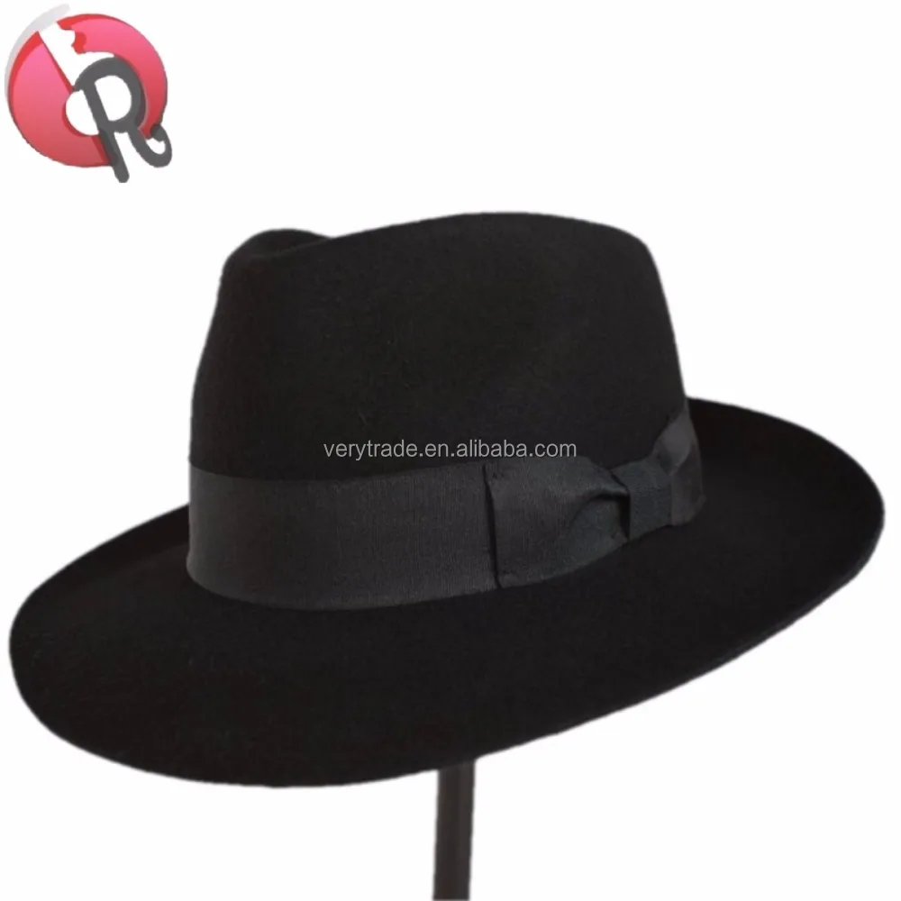 Xfang Michael Jackson Hat Fedora Hat Cosplay Costume
