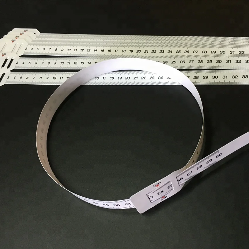 6pcs Infant Head Circumference Tape Measurement Plastic Arm Circumference Measuring ToolWhite 56cm, Size: 56X1.3cm