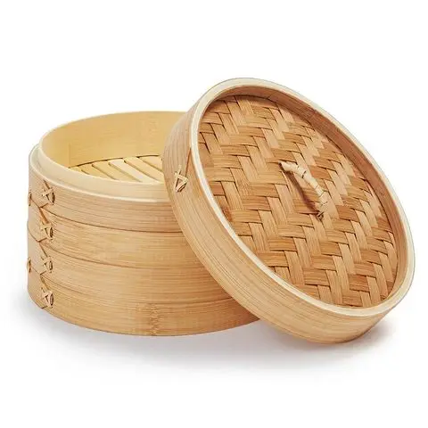Multipurpose Eco-friendly Bamboo Portable Commercial Dumpling Steamer Factory Direct Supply