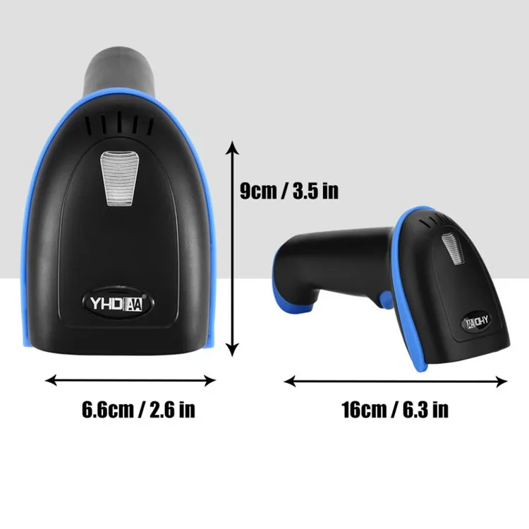 1D Laser Wireless Blue tooth Inventory Barcode Scanner With New Scanning Scheme Support Full barcodes