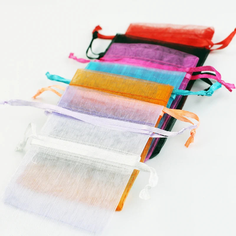 Оптовая продажа, Ювелирный Прозрачный мешок из органзы с логотипом