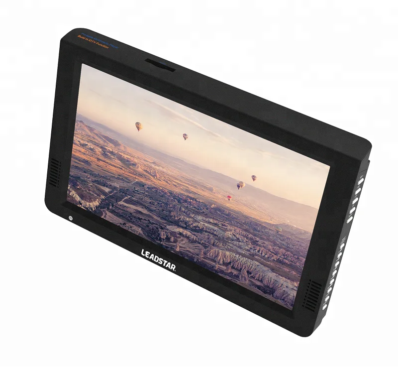10 Inch Draagbare Digitale Tv, 1080P Kleine ATV Led-tv voor in de Auto, Led- televisie met Antenne, Afstandsbediening, Luidsprekers, met VGA, AV, HDMI, USB, Geheugenkaartpoort