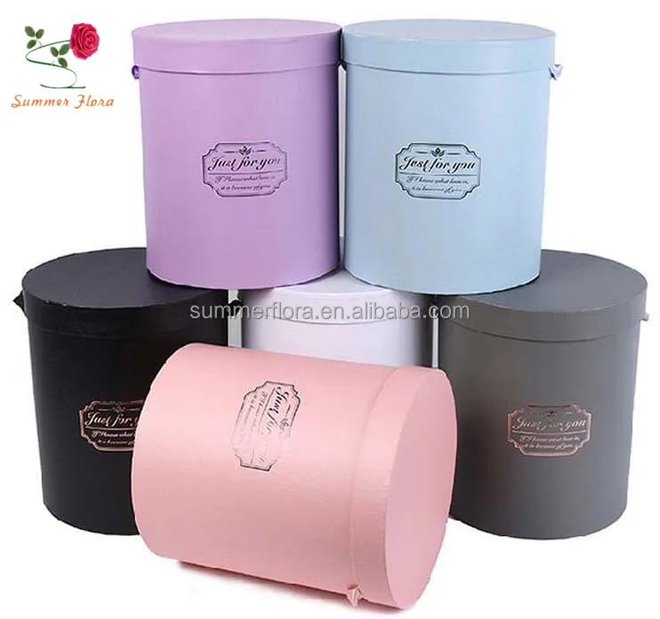 preserved roses, View round flower box 