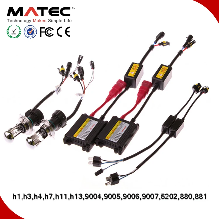 Kit HID Xentec De 55W Con Dos Balastos Y Bombillas – Compatible Con H4, H7, H11, H13, 9006 Y Más, 6000K