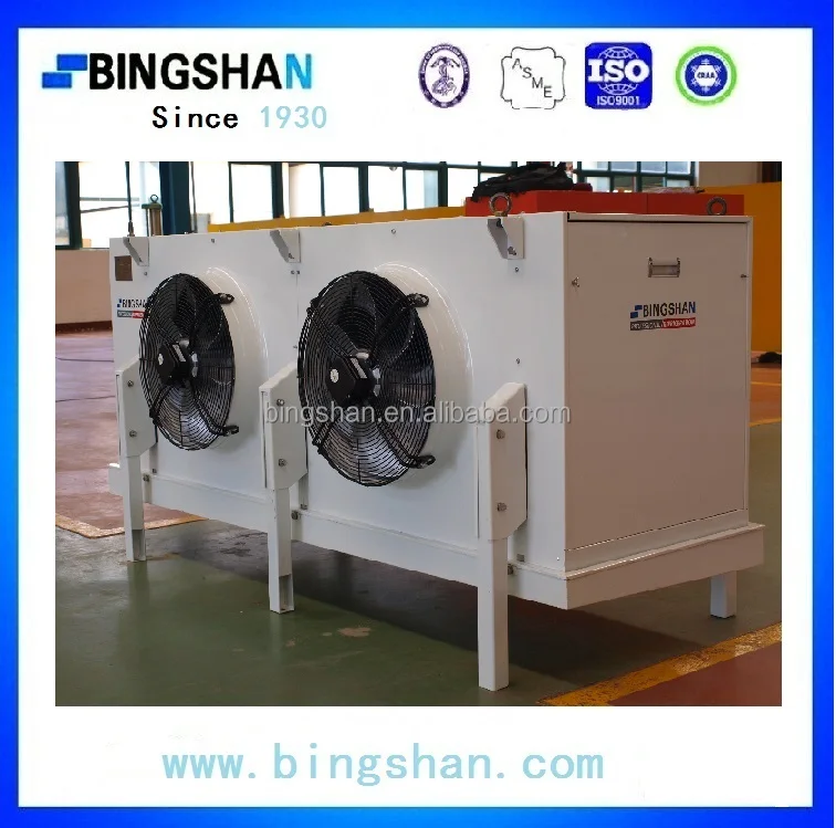 Промышленные из нержавеющей стали трубы горячего газа размораживания al fin два вентилятора воздушный охладитель