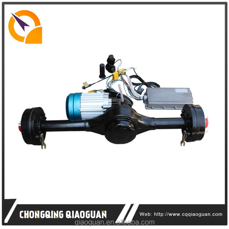 2KW Differential Intergrated Rear Axle with Electric Rickshaw Wheel Hub Motor