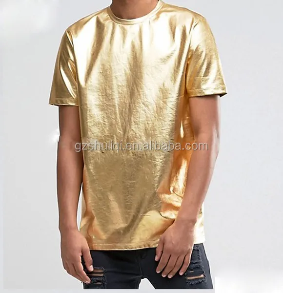 gold color t shirt