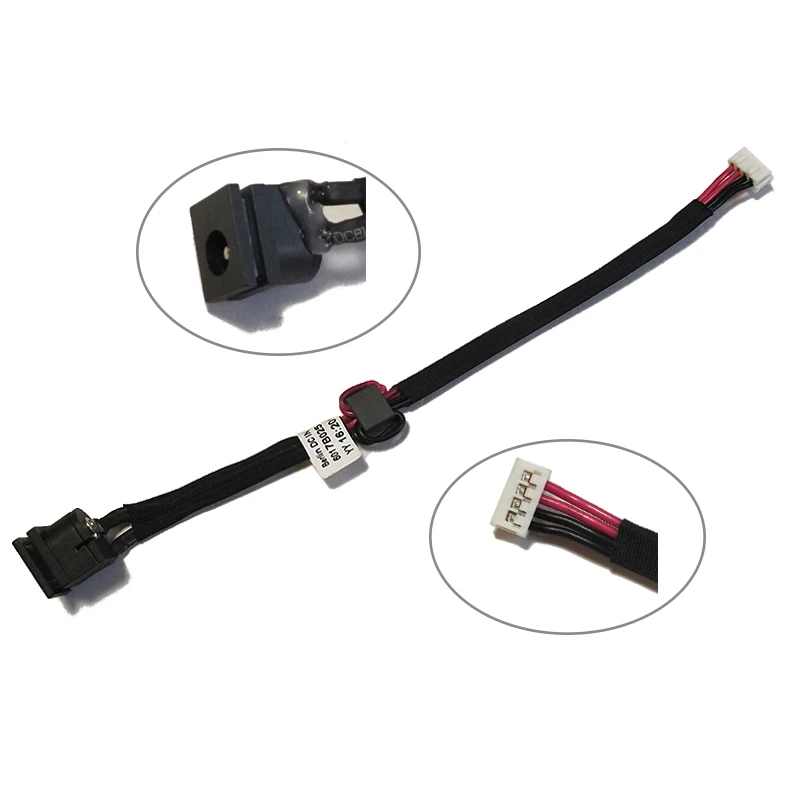 Cable Length: Buy 5 Piece Cables New Laptop DC Jack Power Socket Charging Connector Port for Toshiba Satellite Pro L40 L45