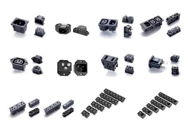 Fast Delivery IEC Connector Socket Outlet C13 C14 C15 C16 C17 C19 C20