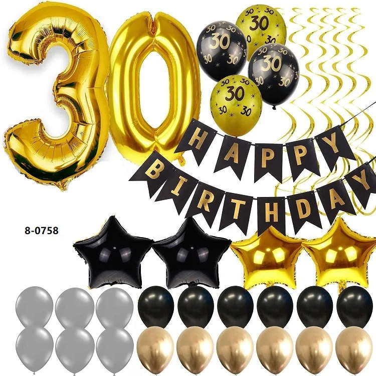 Men Party Supplies Black Dirty Thirty Him 30th Birthday Balloon 30th Birthday Party Decorations Buy 30th Birthday Party Decorations 30th Birthday 30th Birthday Decorations Product On Alibaba Com