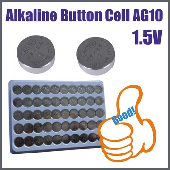 Piles boutons alcalines 10000 V, 1.5 pièces/lot, AG10, LR1130, LR54,  SR1130, L1131, sans mercure, 0% Hg Pb - AliExpress