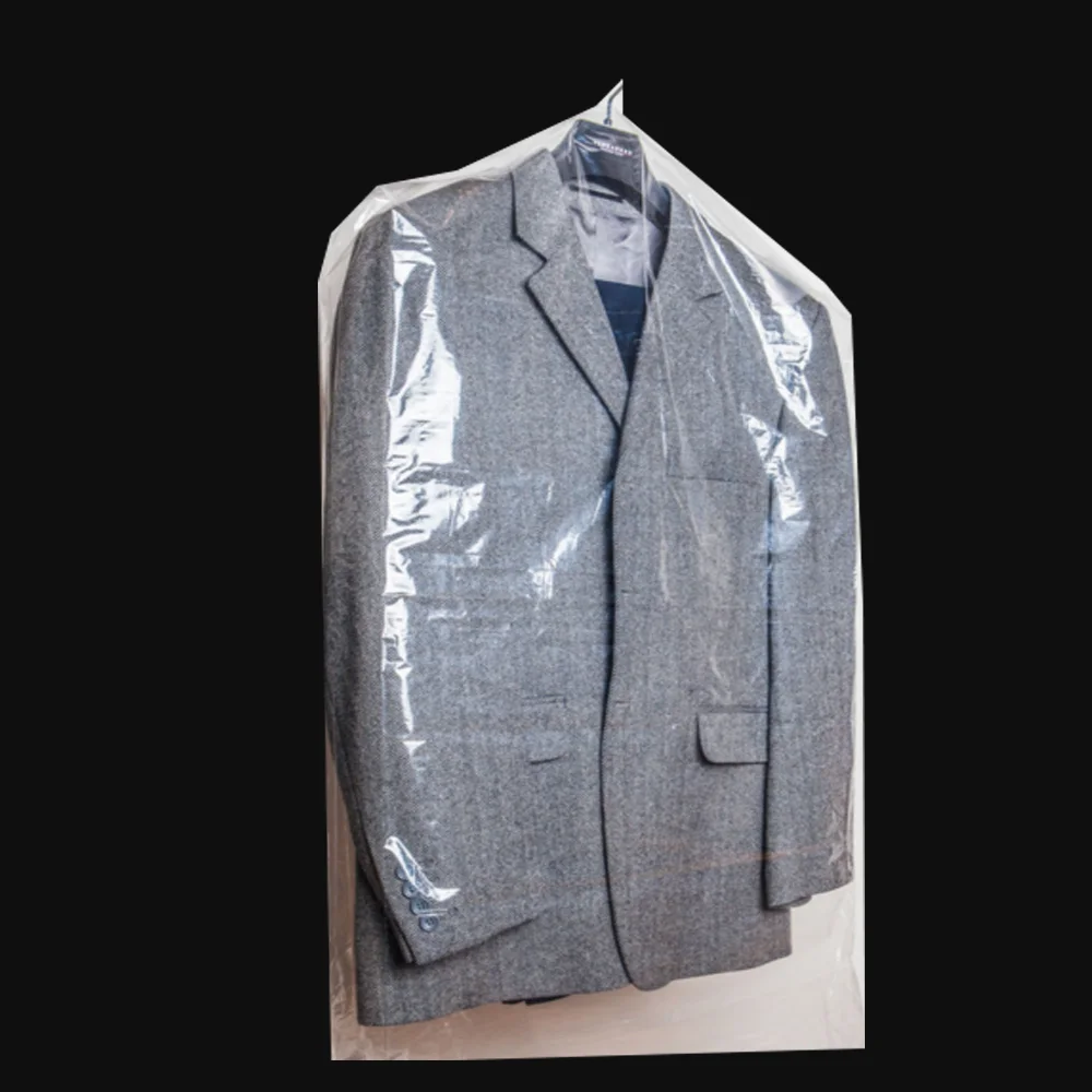 50 Housses De Vêtements Transparentes EVTSCAN – 60x100 Cm – Sacs Anti-Poussière Et Mites Pour Nettoyage à Sec