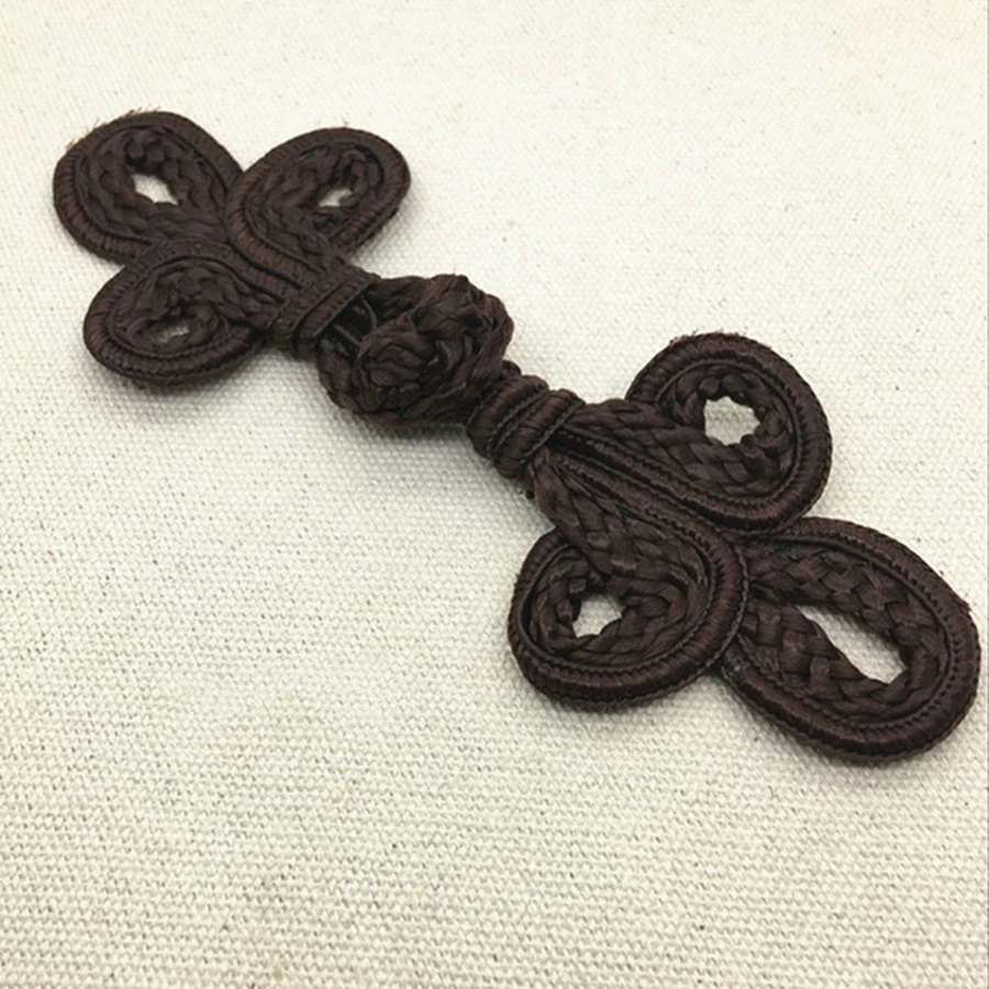COOMAMUU Large Traditional Handcraft Decor Buttons Classic Chinese Frog Closure Buttons Knot Fastener for Cheongsam Tang Suits