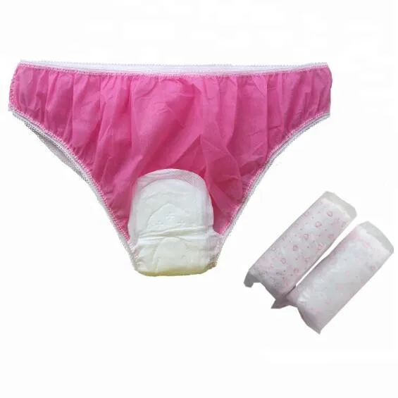 Maxi pad in panties Disposable Menstrual Period Panties With Pad Disposable Maternity Panties Buy Menstrual Period Panties Maternity Panties Period Underwear Product On Alibaba Com