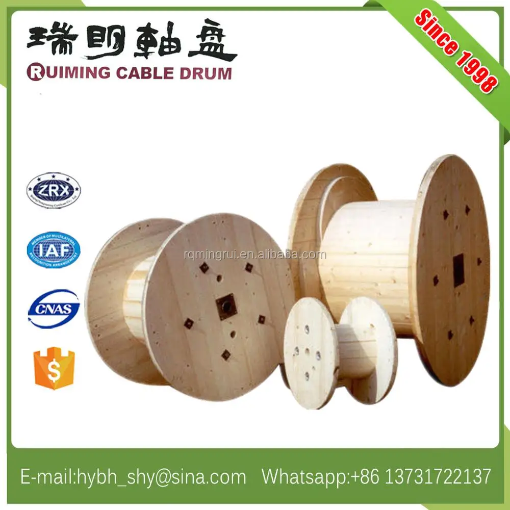 Large Pine Timber Wooden Industrial cable