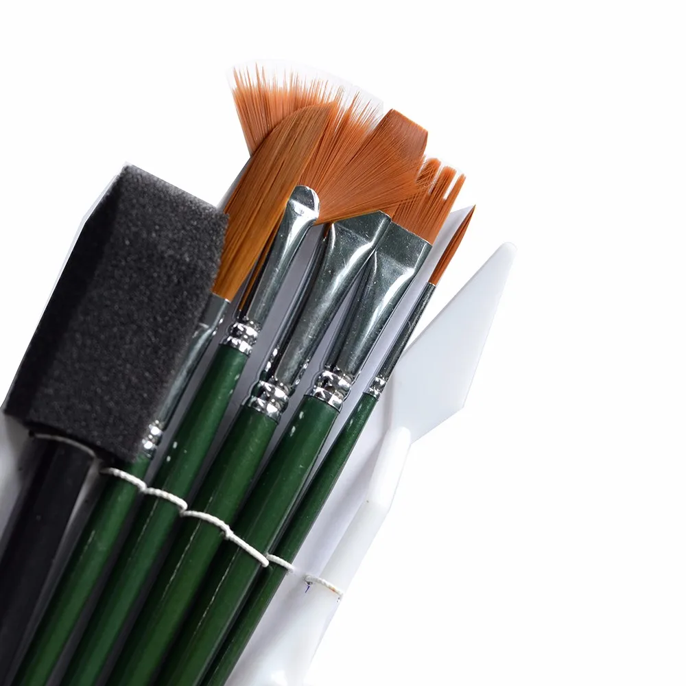Paint Brush Acrylic Paint Brushes Angled Flat Art Paint Brush Set Small  Artist Paint Brushes for Acrylic Craft, Watercolor, Oil, Gouache, Face Body