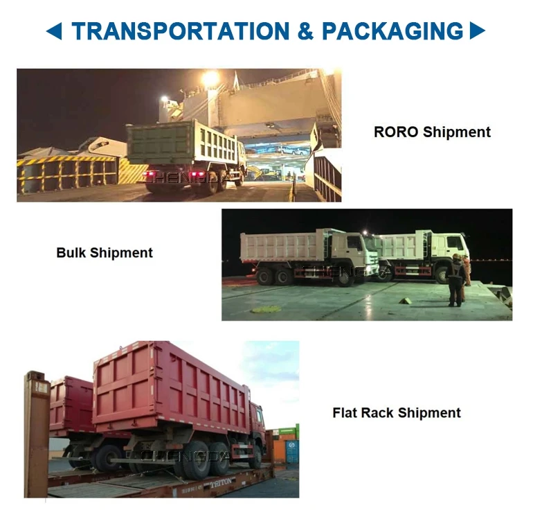 Howo Dump Trucks Shipment Methods