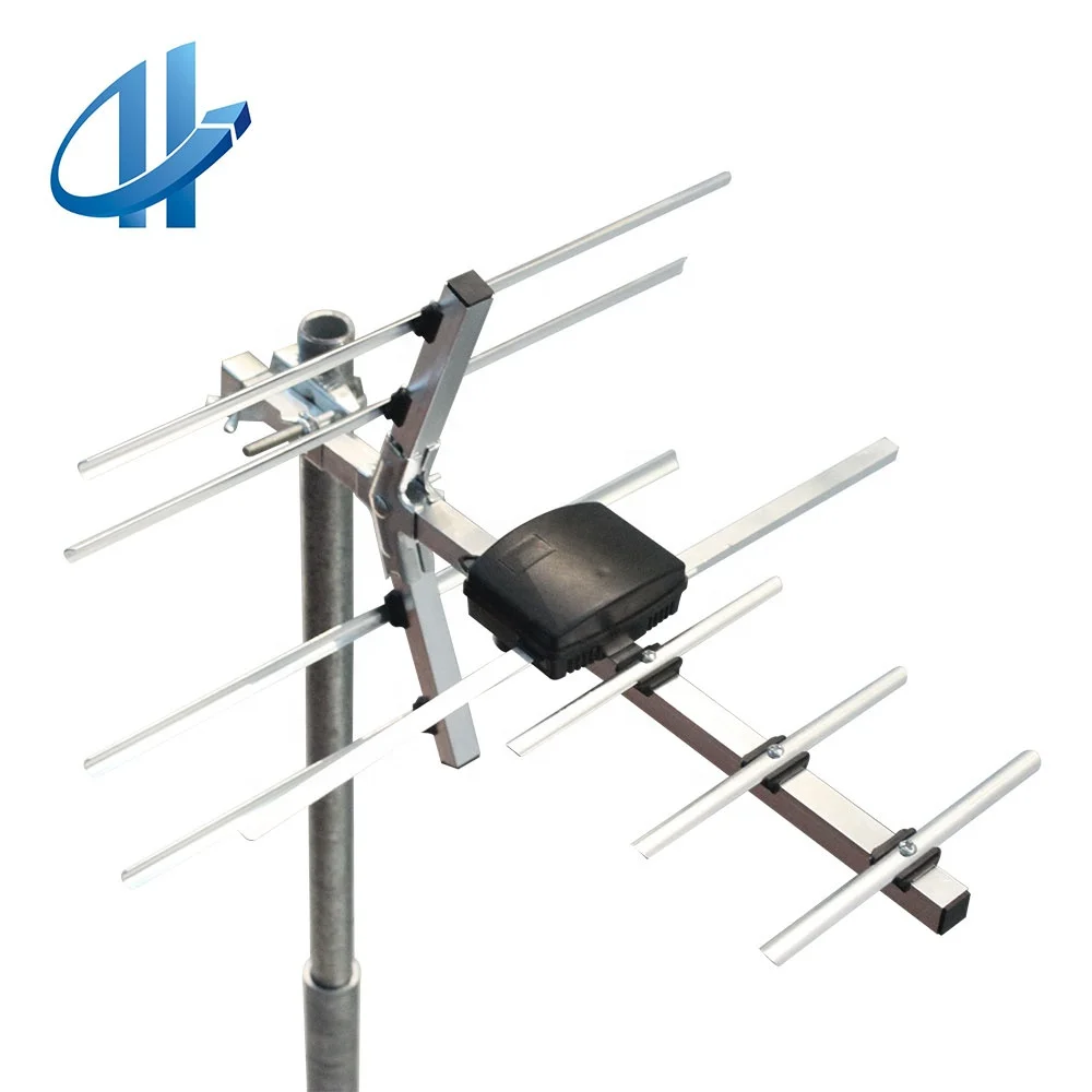 waysad Antena de TV 1080P DVB-T TV HDTV Antena VHF Digital UHF de 50 Millas Antena 5dBi Base magnética Fuerte para Receptor de TV Digital terrestre de DVB-T Right 
