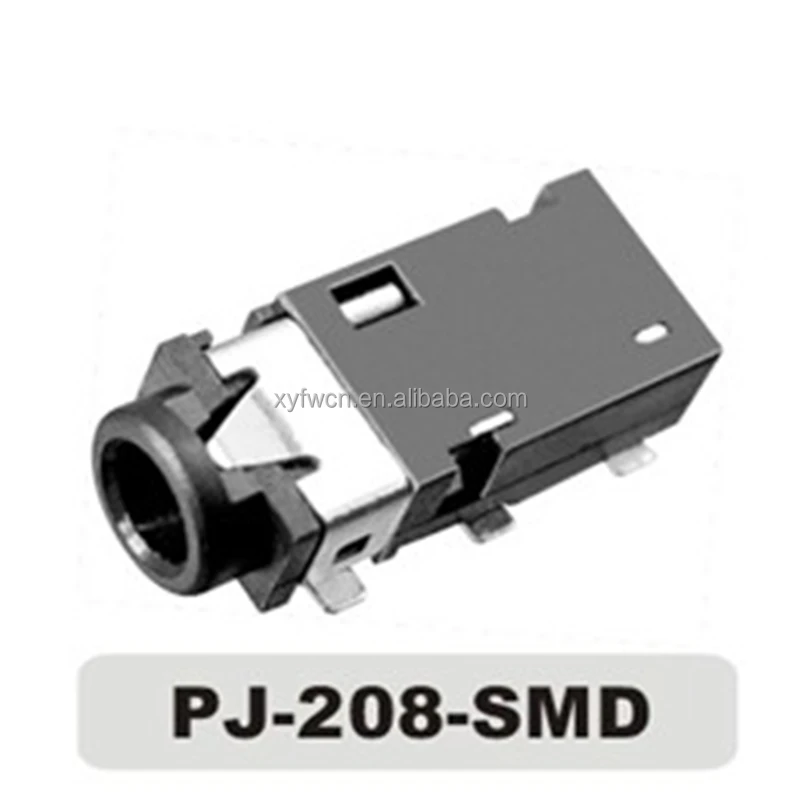 2,5 мм 5-контактный разъем аудио 2,5 мм Smd стерео джек для мобильного телефона