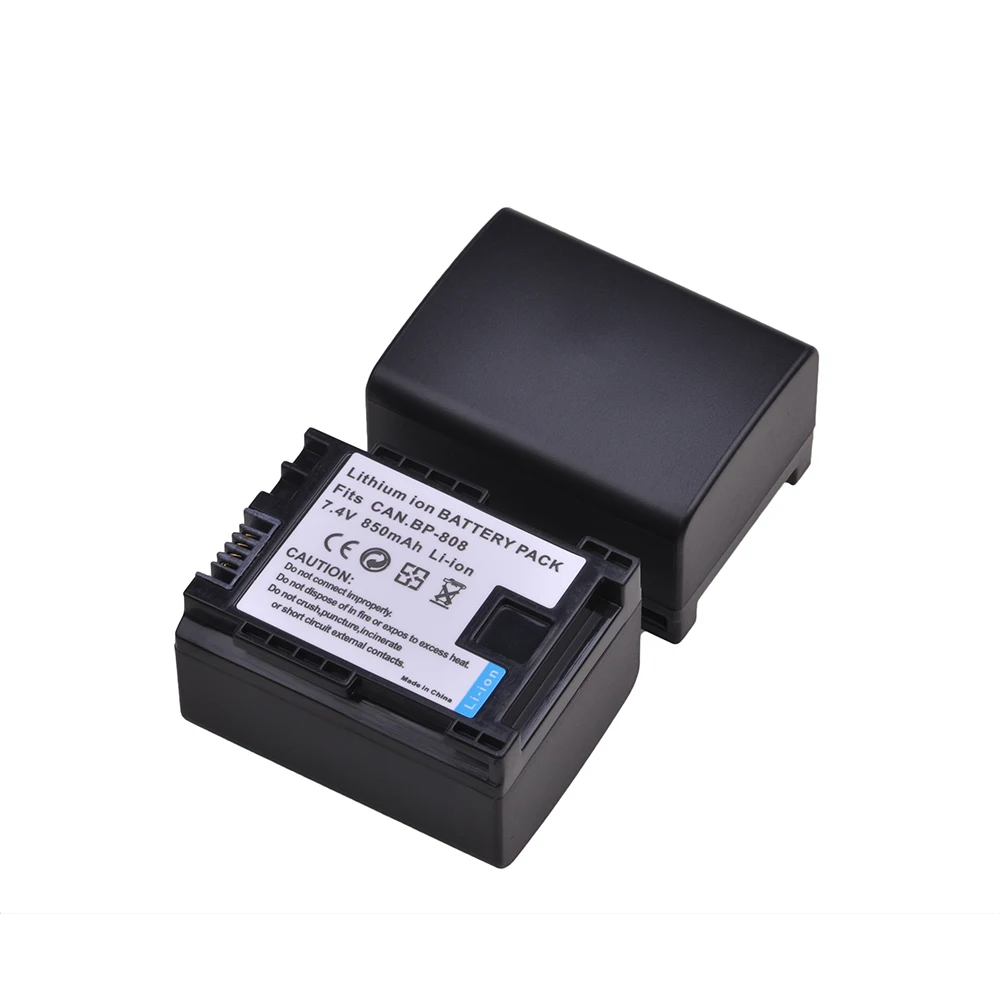 
BP-808 BP-809 BP-819 BP-827 7,4 mAh 850 V литий-ионная аккумуляторная батарея для Canon FS300 FS100 XA10 VIXIA HG20 HF21 HF S11 HF S10 HF11 