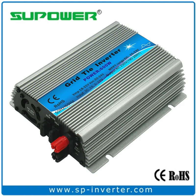 600W waterproof Grid Tie Inverter DC22-50V for 30V/36V Solar Panel Microinverter 