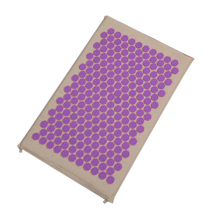 Обезболивающий коврик для акупрессуры из 100% натурального хлопка и льна с наполнителем кокосового волокна