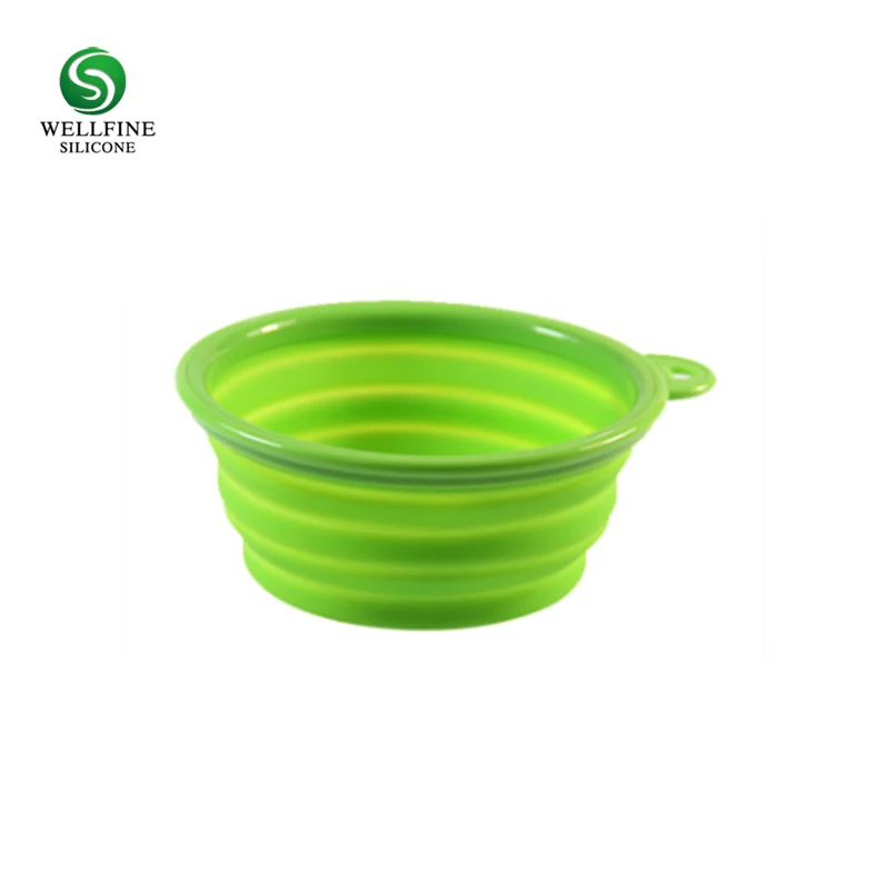 Ciotola Pieghevole In Silicone Per Cani E Animali – Portatile, 700 Ml, 19.5 Cm, Con Occhiello A Cuore, Per Viaggi E Passeggiate (Rosa)