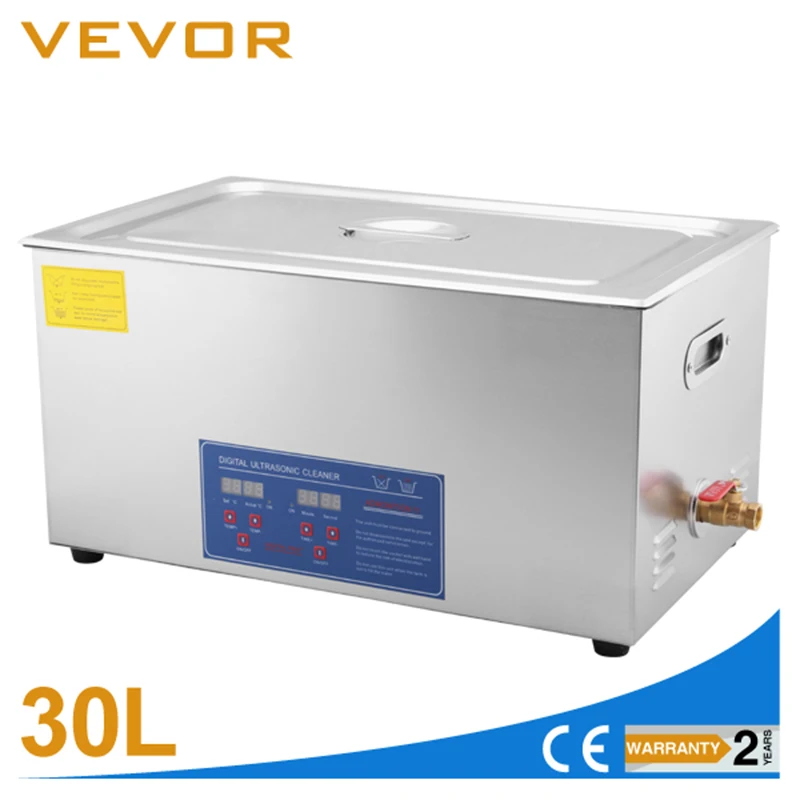 Высокое качество 30L Промышленный Цифровой ультразвуковой очиститель JPS100A с таймером и нагревателем