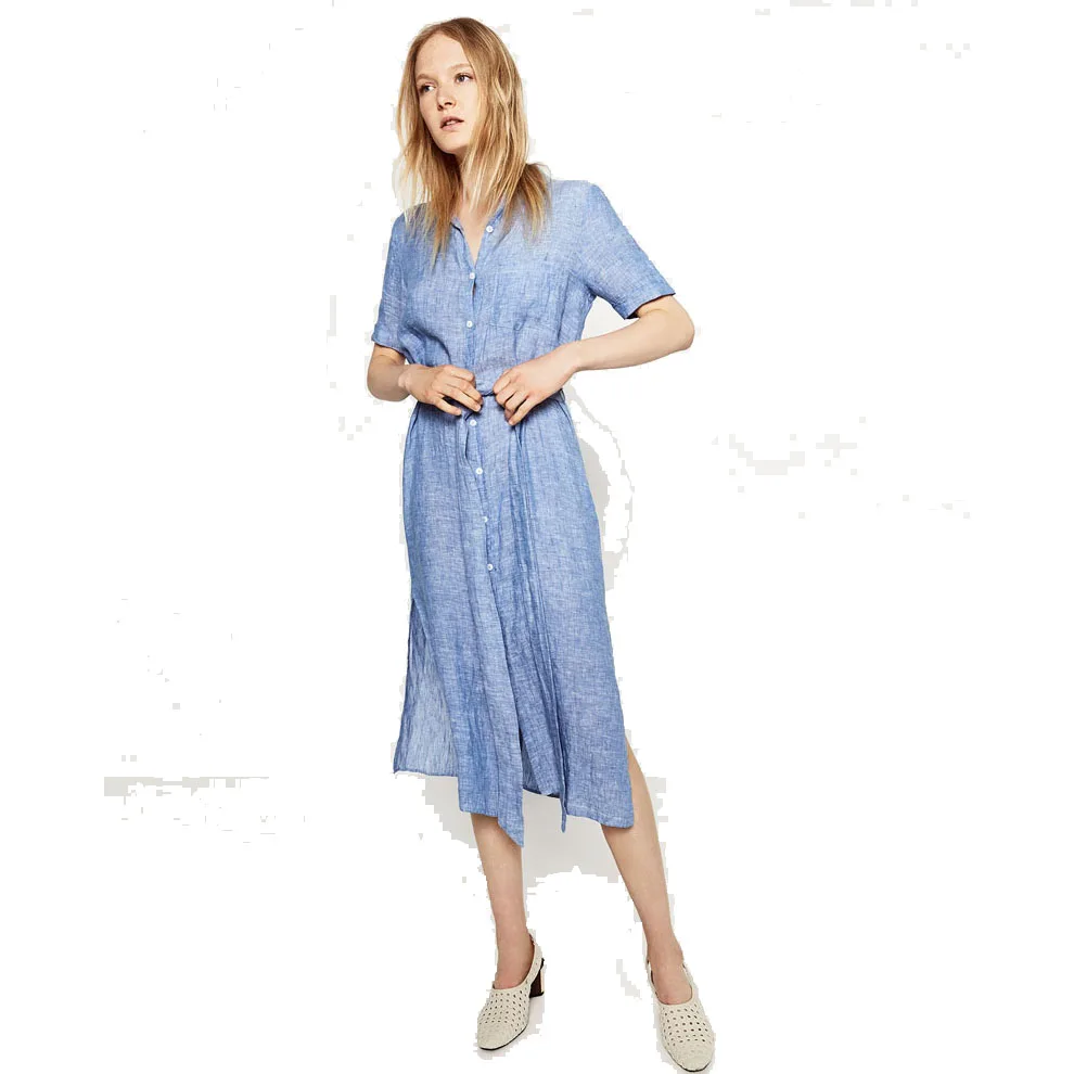 El Último Vestido De Lino Botón Señoras Vestido Formal Patrones - Buy 2018  De Patrones De Vestidos Formales Para Damas,Los Últimos Patrones De Vestidos  Para Niñas Vestidos De Verano,Los Últimos Patrones De