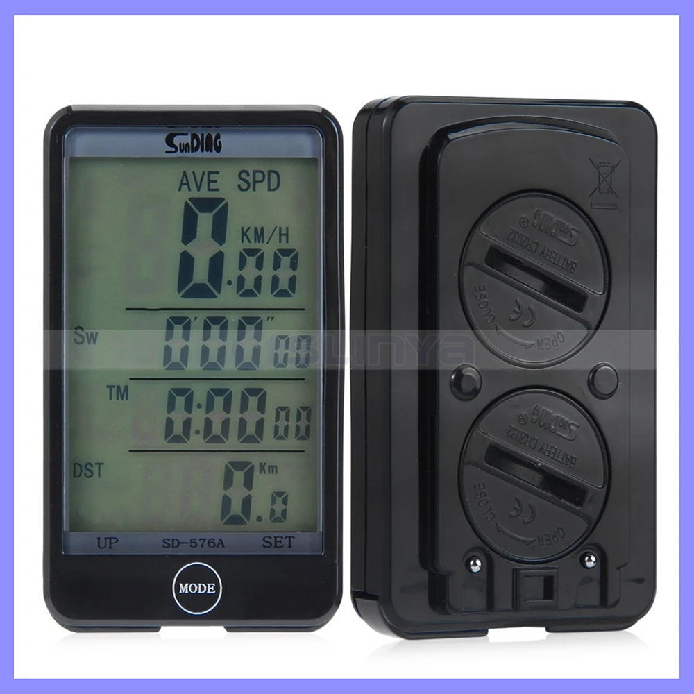 Беспроводной велосипедный спидометр водонепроницаемый большой экран 28 функций