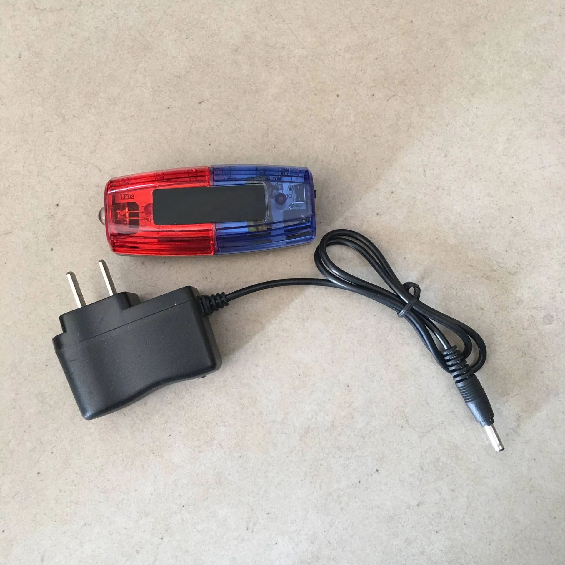 Дорожный красный синий светодиодный полицейский наплечный фонарь для перезаряжаемой батареи